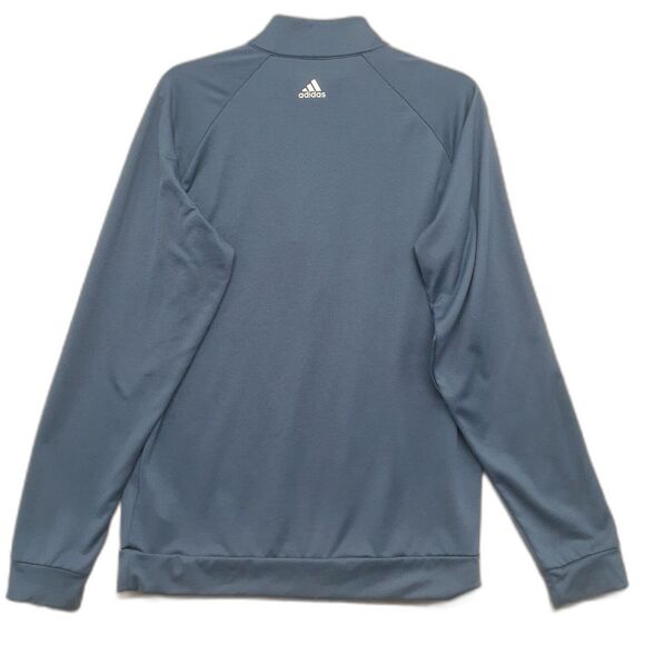 ADIDAS Golf Men's Small Blue Gray Coat Athletic Jacket Top Zip Only Pullover - Picture 7 of 10